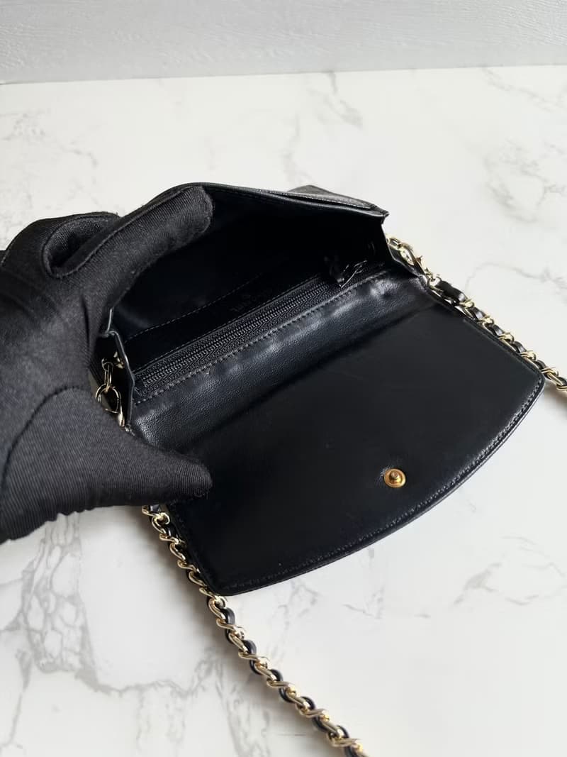 絕版古董包 Chanel黑色魚子醬中古包 斜背包 單肩包 側背包 二手