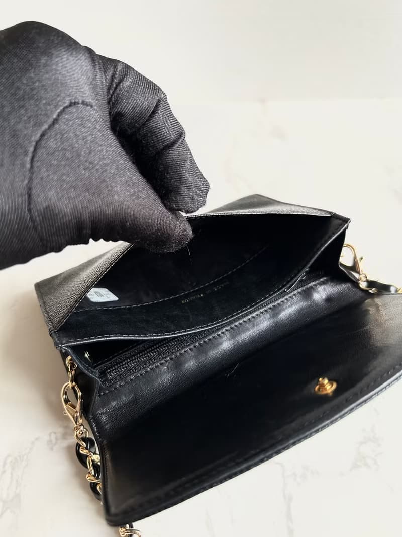 絕版古董包 Chanel黑色魚子醬中古包 斜背包 單肩包 側背包 二手