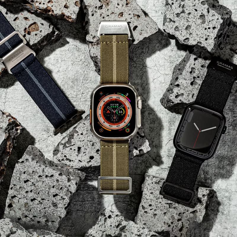 Apple Watch 44/45/46/49mm 法國海軍大帆布錶帶 ( 錶帶寬24mm )