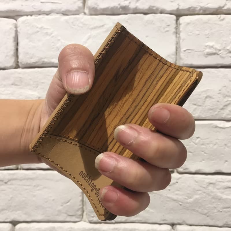 木皮加牛皮紙錢包
