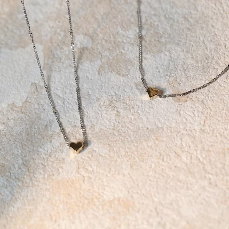 鋼-質感小金心手鍊 聖誕節禮物 禮物 愛心手鍊