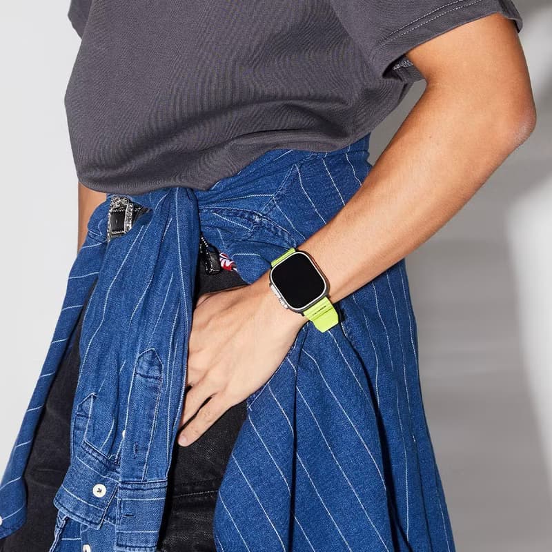 Apple Watch 44/45/46/49mm Shokku 街頭款矽膠錶帶-亮黃