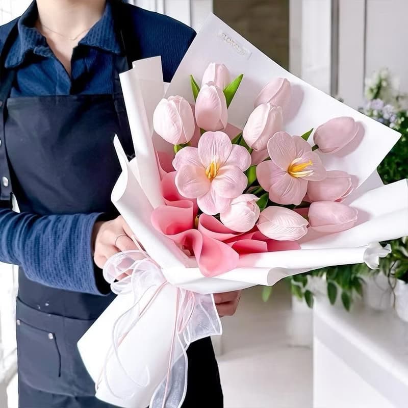 荷蘭鬱金香許願花園香水花束