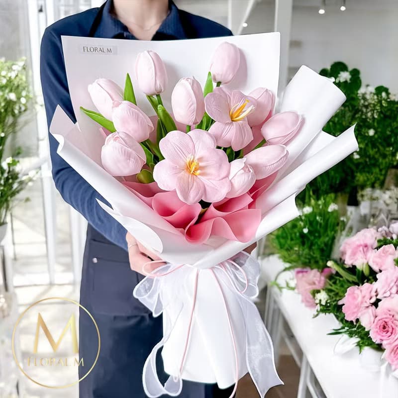 荷蘭鬱金香許願花園香水花束