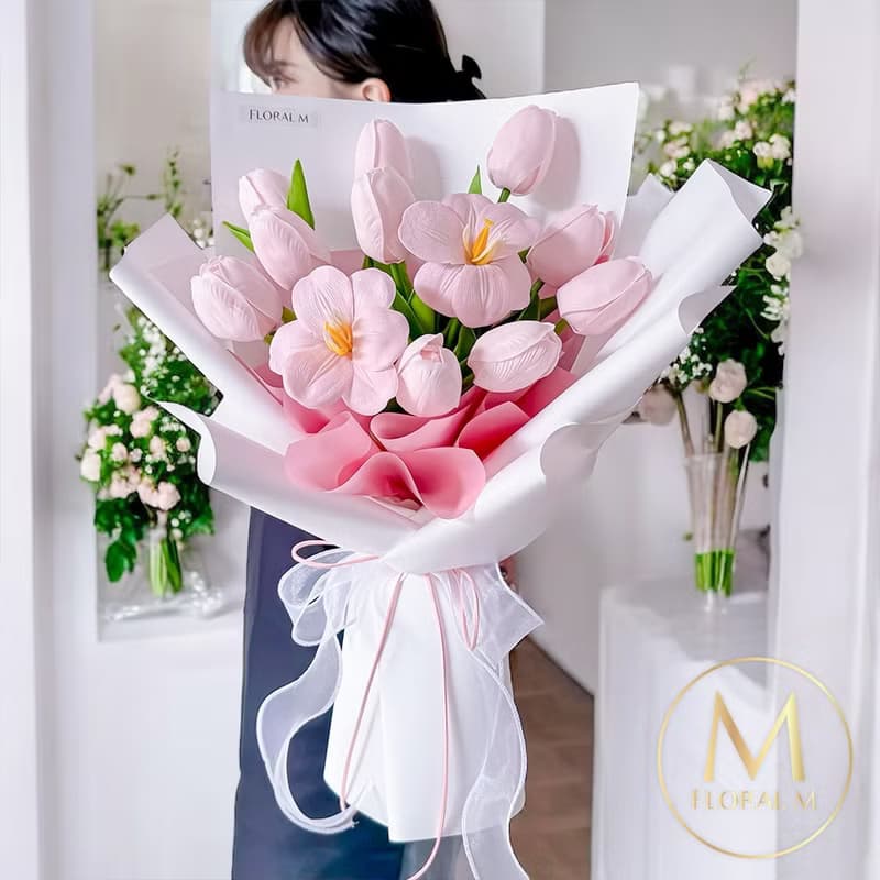 荷蘭鬱金香許願花園香水花束