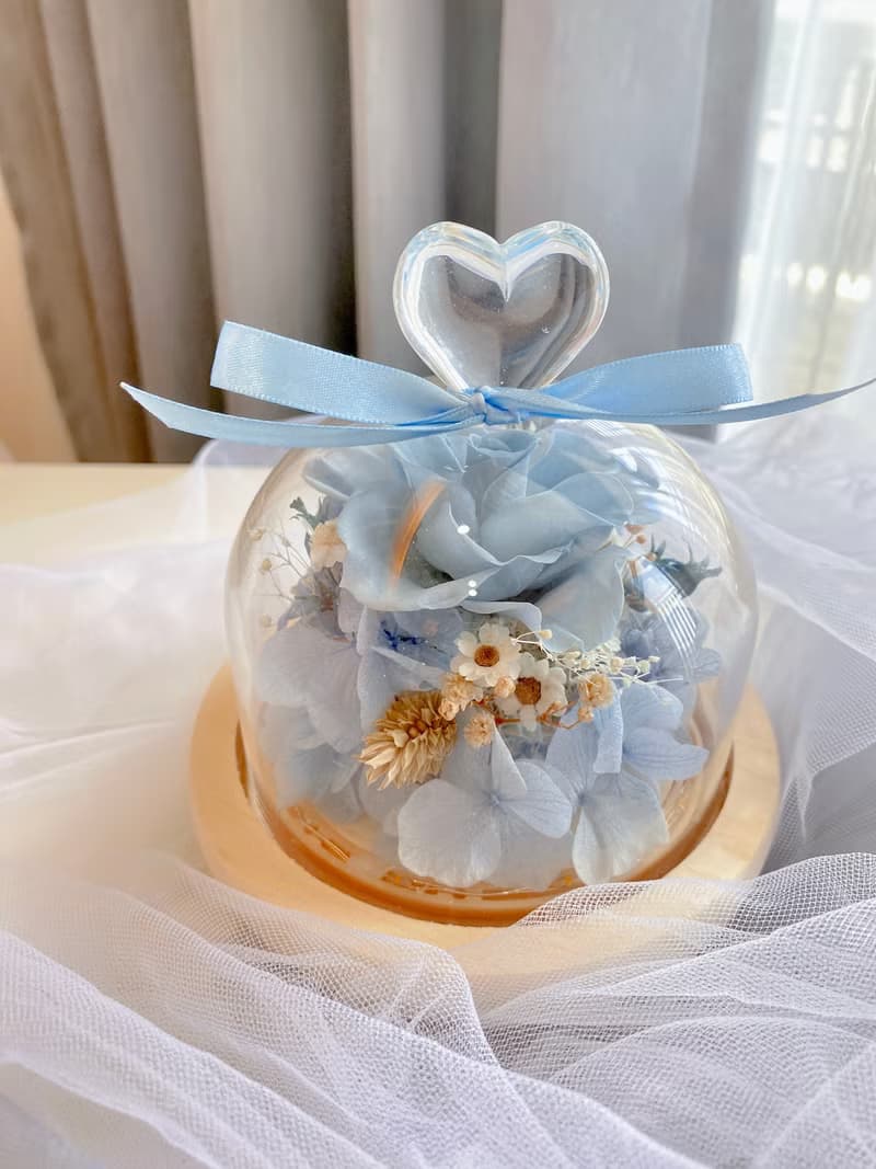愛麗絲的小花園 小型愛心玻璃花燈 成品 材料包 聖誕節 生日禮