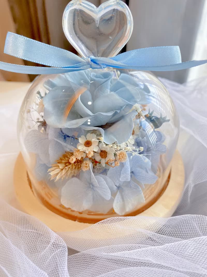 愛麗絲的小花園 小型愛心玻璃花燈 成品 材料包 聖誕節 生日禮