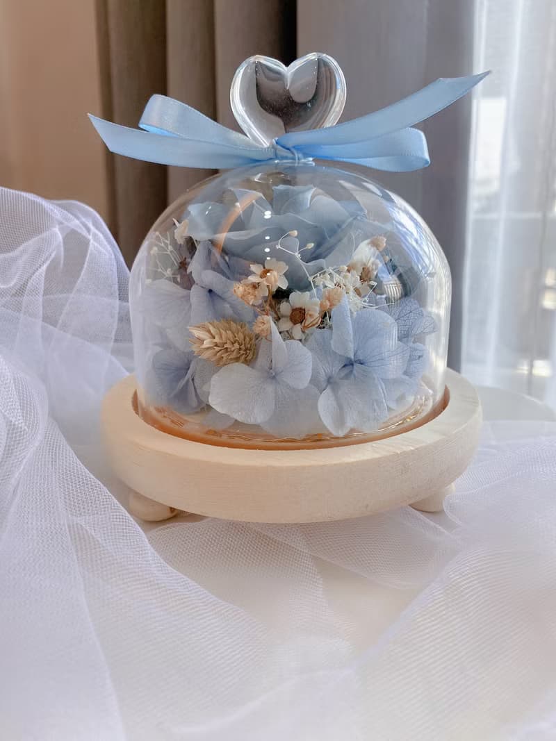 愛麗絲的小花園 小型愛心玻璃花燈 成品 材料包 聖誕節 生日禮