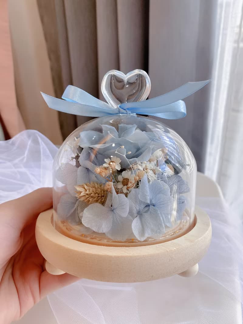 愛麗絲的小花園 小型愛心玻璃花燈 成品 材料包 聖誕節 生日禮
