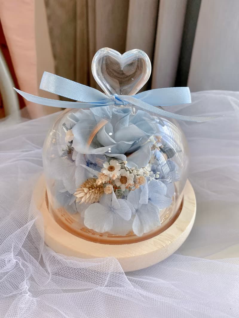 愛麗絲的小花園 小型愛心玻璃花燈 成品 材料包 聖誕節 生日禮