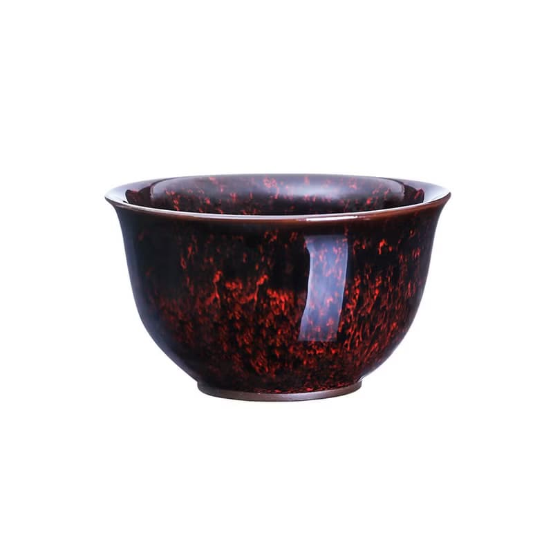 繁星天目3入禮盒-紅(壺+2杯)