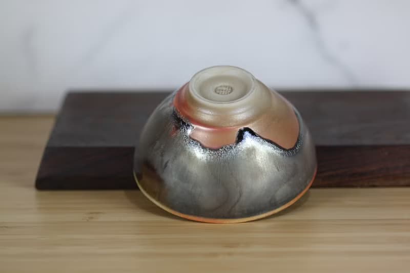 【送禮好物】120ml 鐵釉 柴燒茶杯 茶碗 鶯歌名家葉敏祥作品