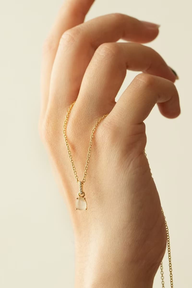 六月誕生石 月光石項鍊