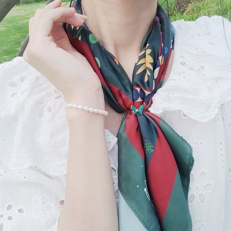 婆婆/奶奶 | 新郎母親-謝謝妳【母親節禮盒】絲巾加絲巾扣禮物