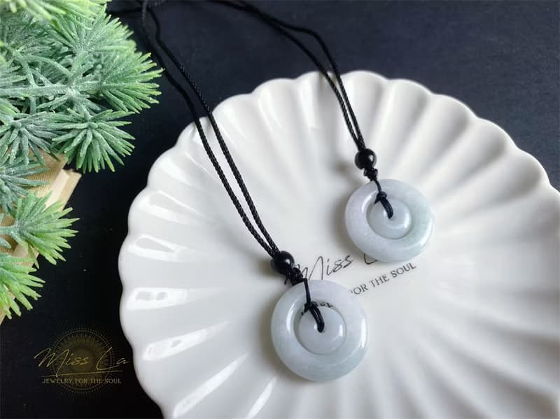 天然緬甸玉翡翠 子母扣 項鍊 禮物 長輩禮 jadeite 閨密