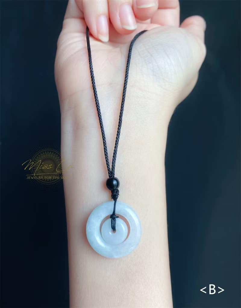 天然緬甸玉翡翠 子母扣 項鍊 禮物 長輩禮 jadeite 閨密