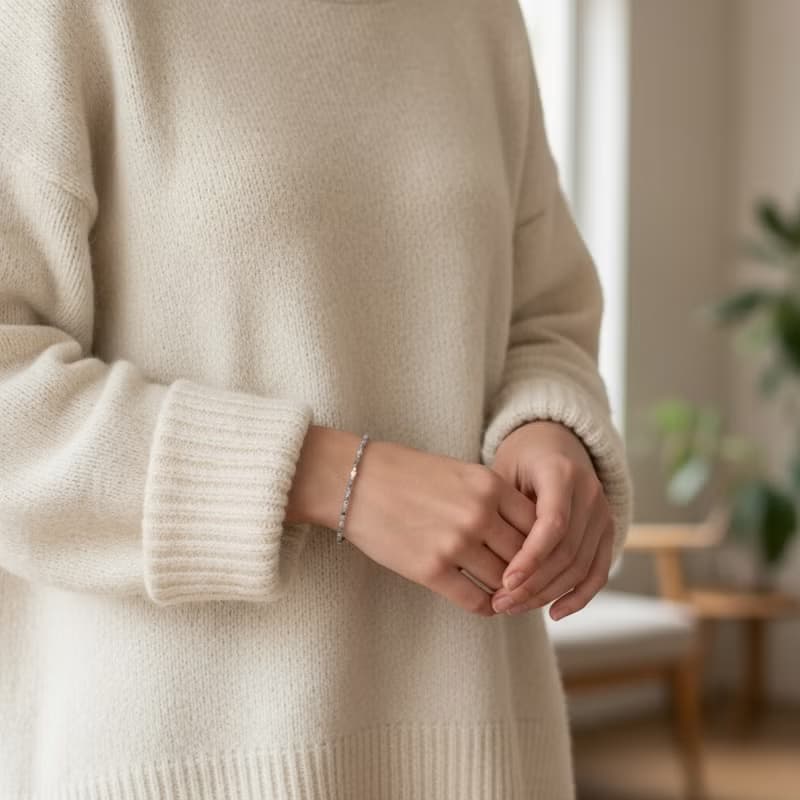 彈性手環 藍磷石 坦桑石 天然珍珠 - 好成績 -