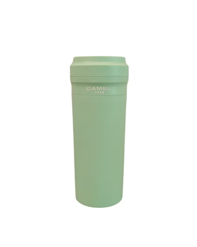 駱駝牌 280ml/350ml 玻璃膽真空保溫杯膠殼膠蓋 綠色 (GN)
