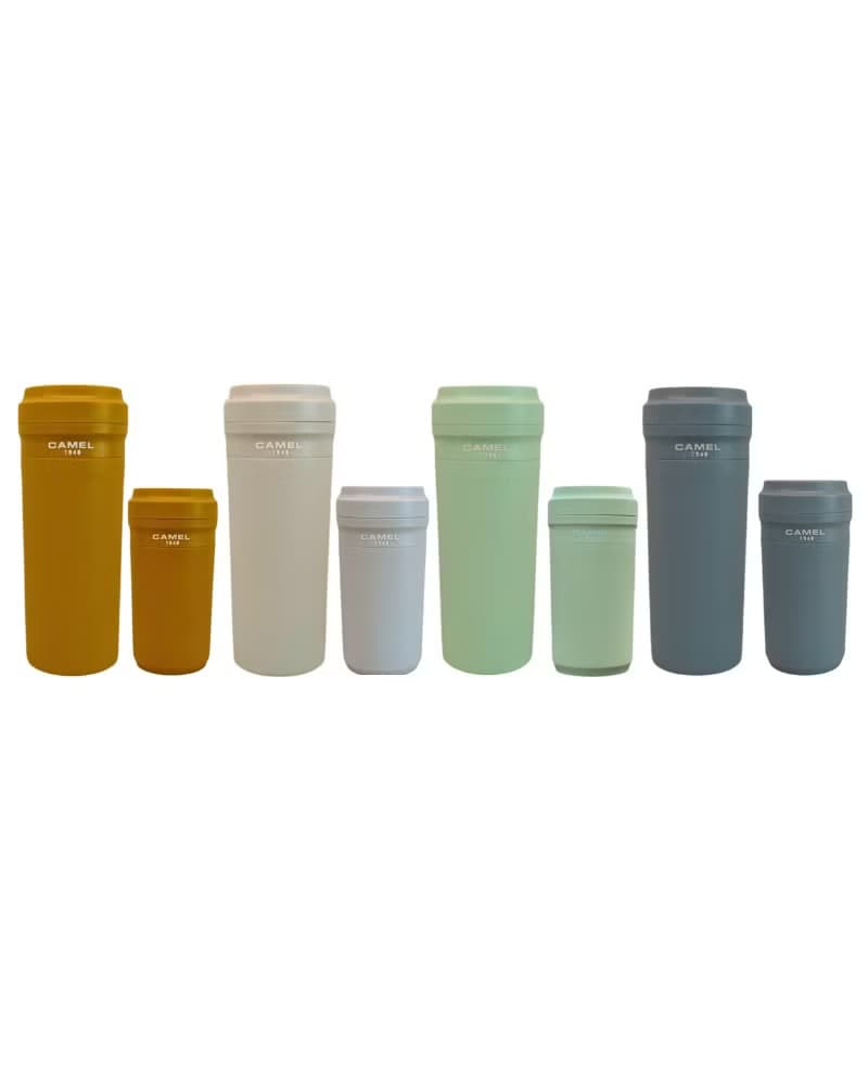 駱駝牌 280ml/350ml 玻璃膽真空保溫杯膠殼膠蓋 綠色 (GN)