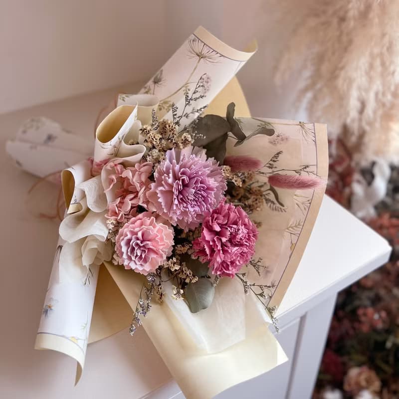 康乃馨永生花束 l 現貨立即出 l  l 母親節 l 情人節 l 畢