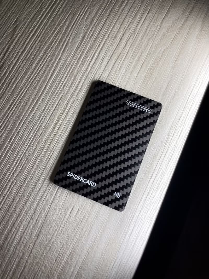碳纖黑 : SpiderCard 數位名片NFC卡