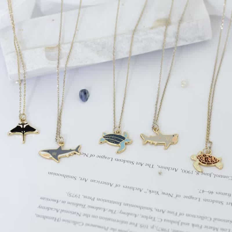 海洋生物 腦海工作室 手鍊 鯊魚 魔鬼魚 海龜 紙盒包裝