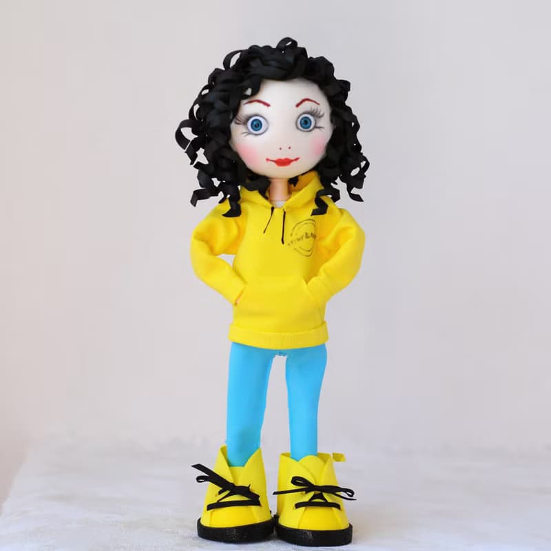 Custom portrait doll girl Handmade doll from photo Look a like doll Mini me doll