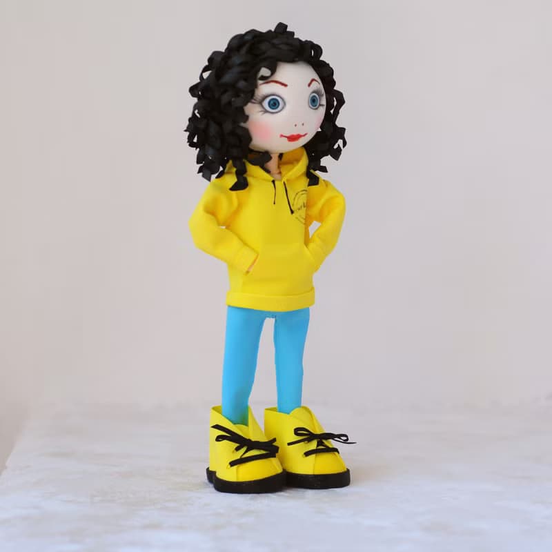 Custom portrait doll girl Handmade doll from photo Look a like doll Mini me doll
