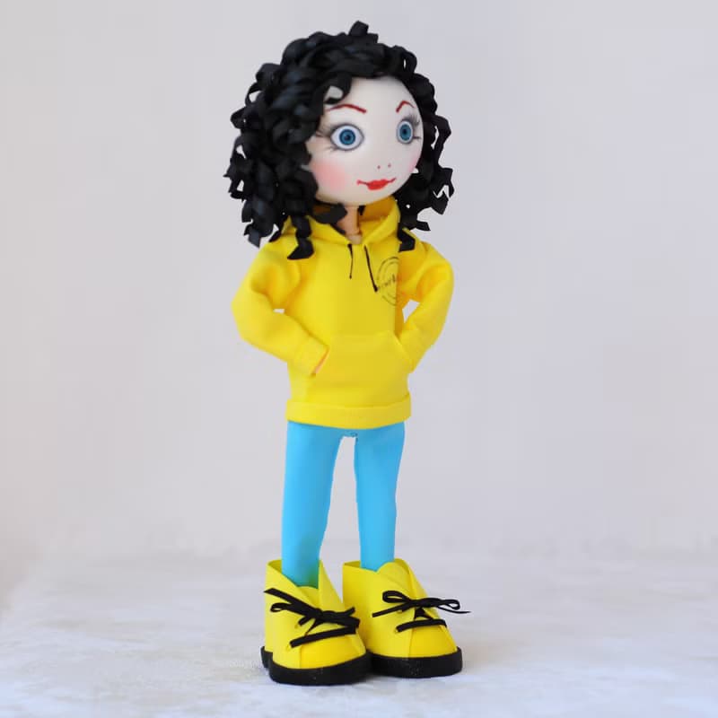 Custom portrait doll girl Handmade doll from photo Look a like doll Mini me doll