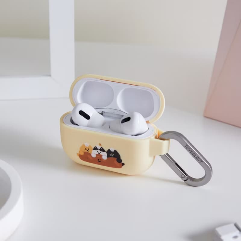 周氏喵喵麵包師傅喵喵強悍防摔AirPods保護套