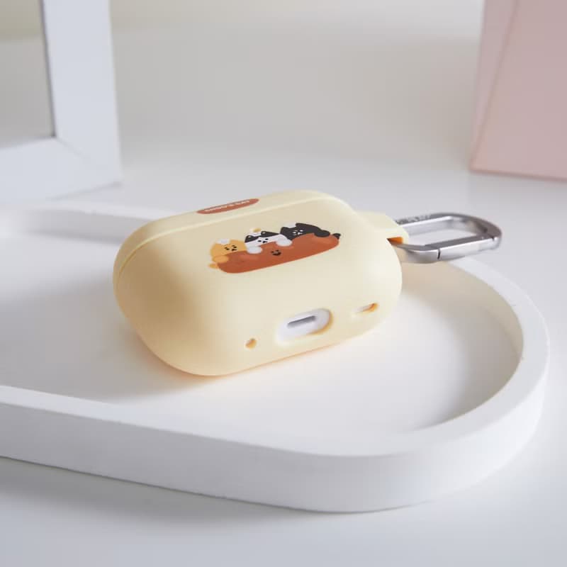 周氏喵喵麵包師傅喵喵強悍防摔AirPods保護套