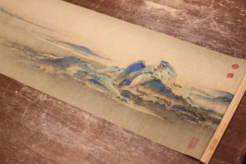 【送禮好物】手工草編茶席 香席 千里江山圖 28*152cm
