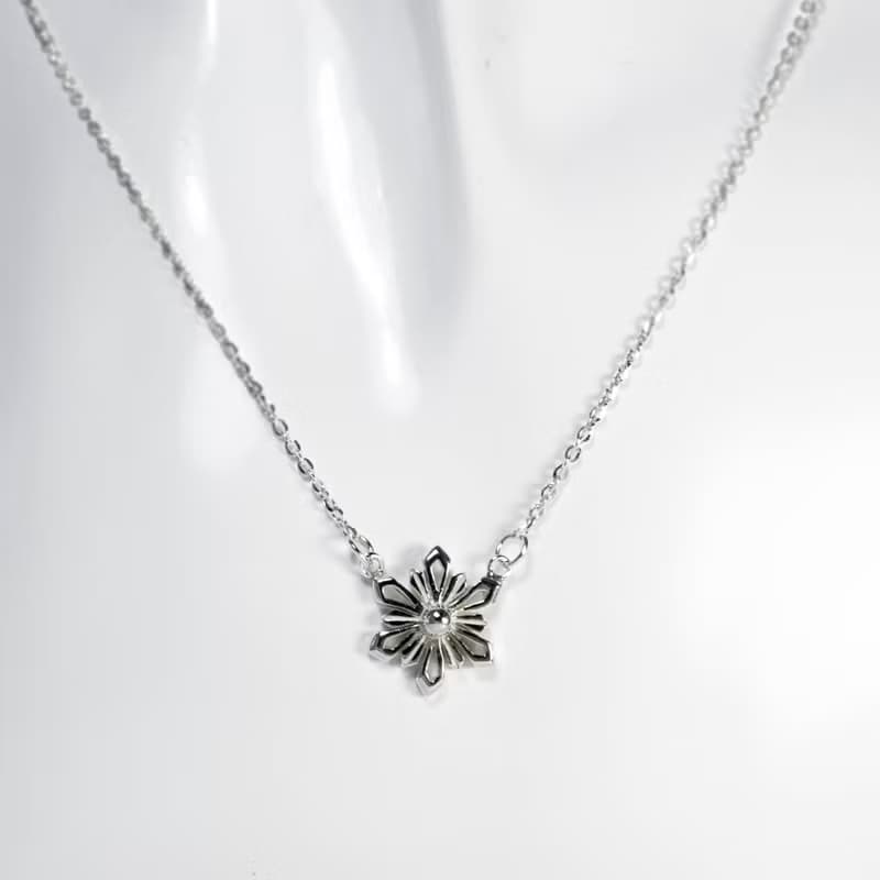 冰晶小雪花項鍊