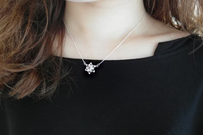 冰晶小雪花項鍊