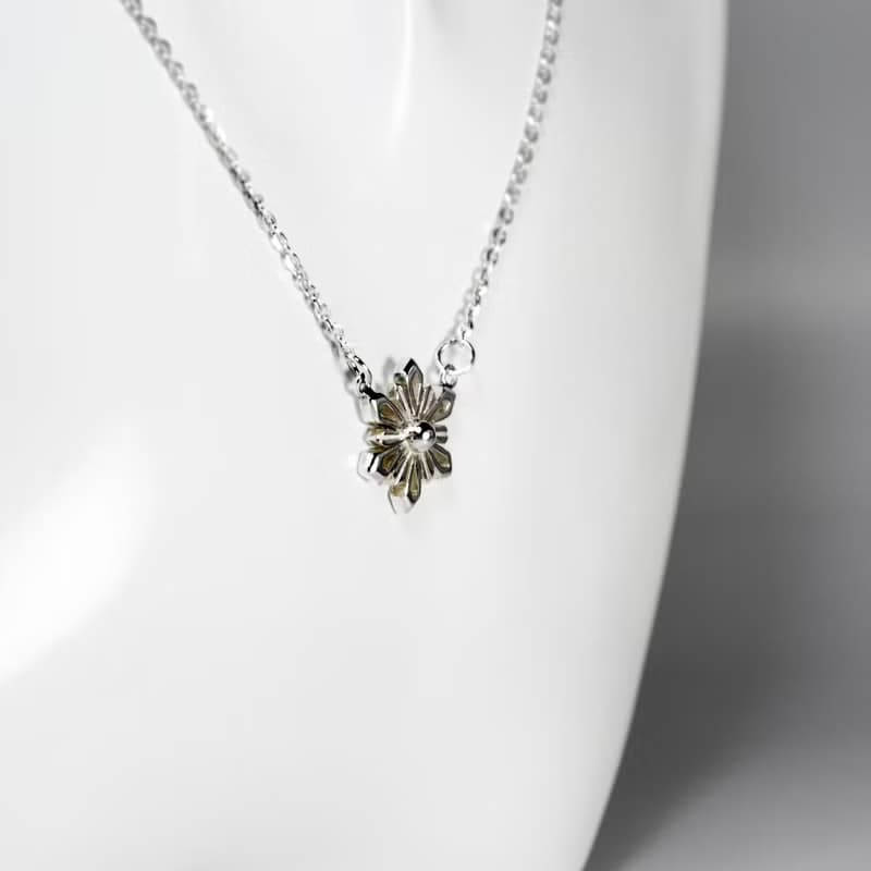 冰晶小雪花項鍊