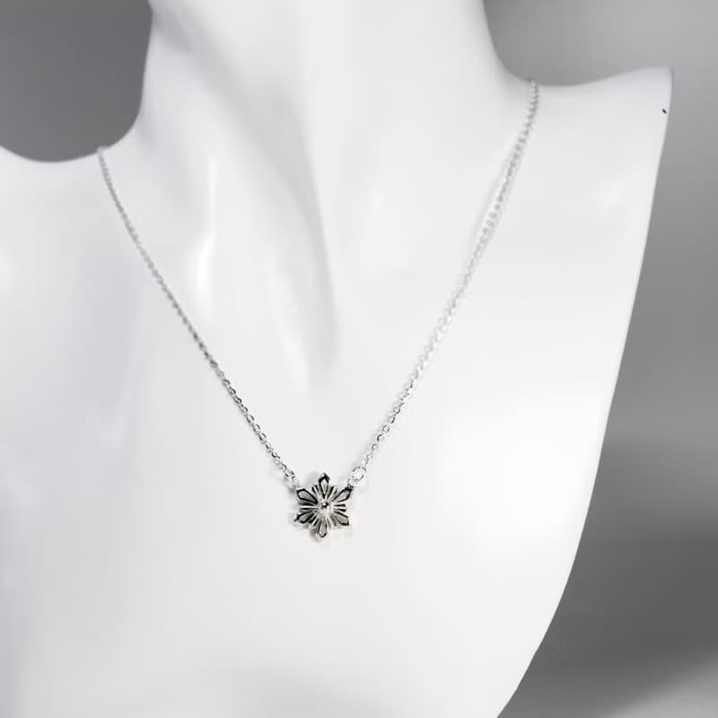 冰晶小雪花項鍊