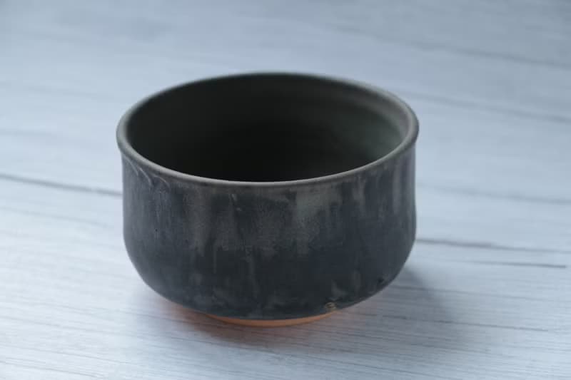 小茶碗  墨流