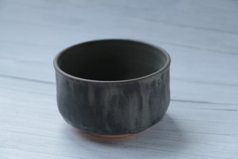 小茶碗  墨流