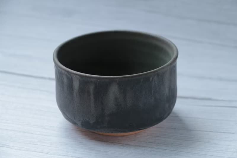 小茶碗  墨流