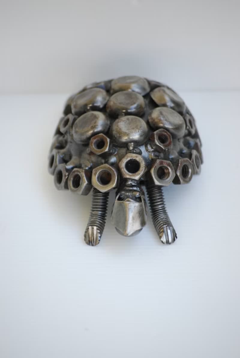 Turtle Scrap Metal Sculpture, Gift For Anniversary, Wow Welding Sculptures