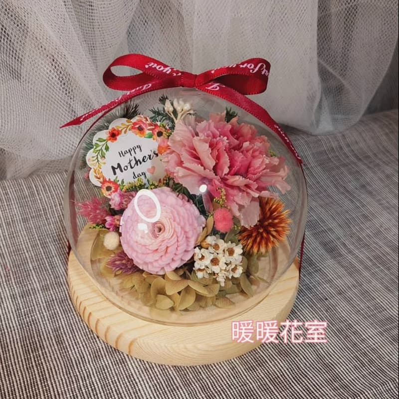 永生康乃馨玻璃花忠