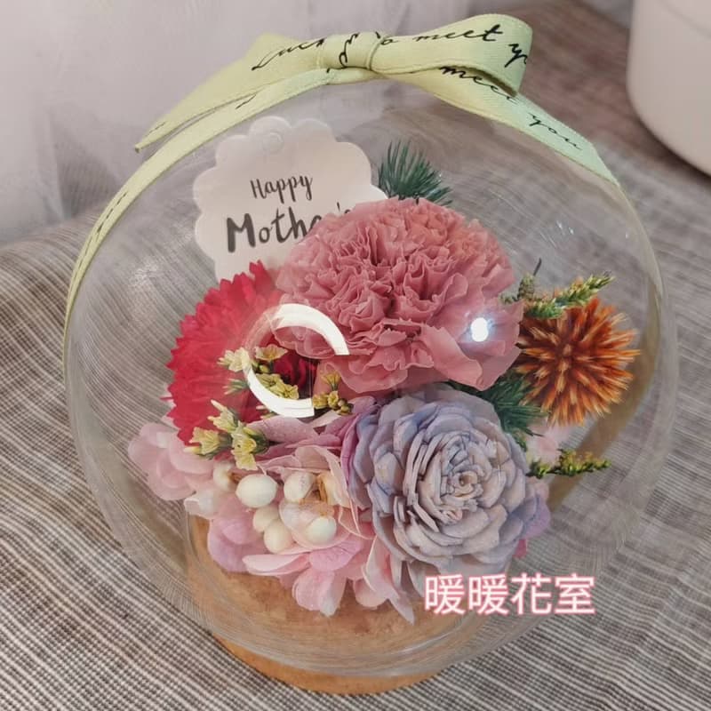 永生康乃馨玻璃花忠