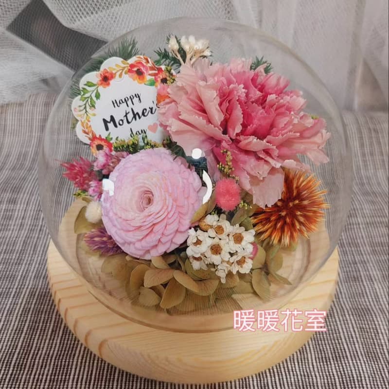 永生康乃馨玻璃花忠