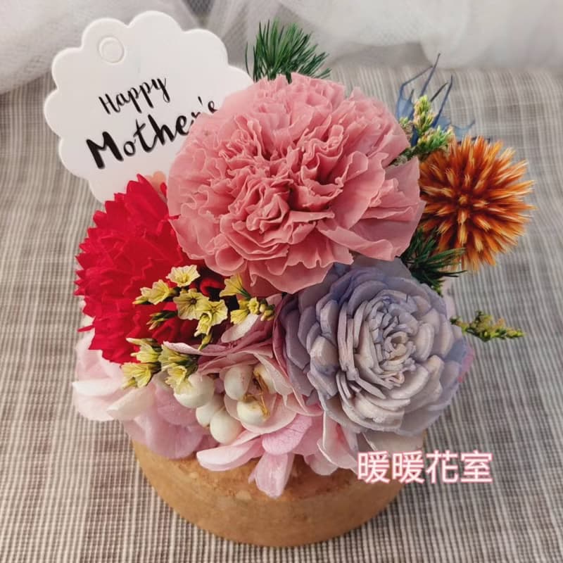 永生康乃馨玻璃花忠