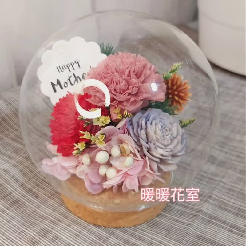 永生康乃馨玻璃花忠