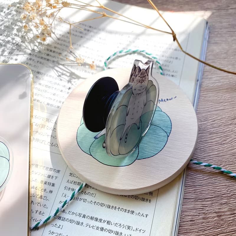 廢貓 造型手機支架