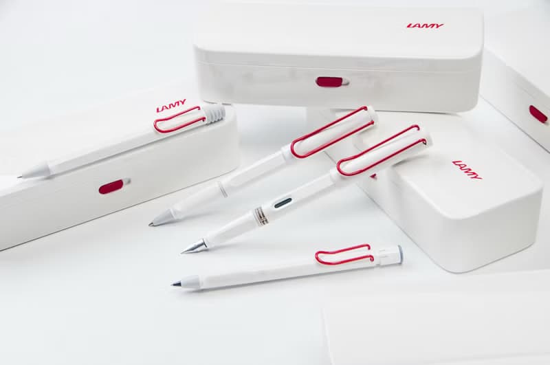 全球獨家 / LAMY 原子筆 時尚禮盒 - / safari 系列 -紅白