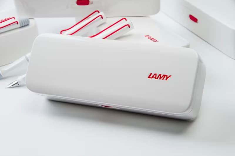 全球獨家 / LAMY 原子筆 時尚禮盒 - / safari 系列 -紅白