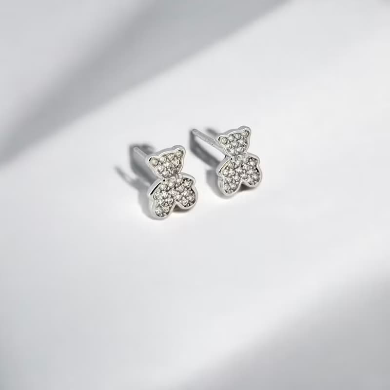 925純銀 | 閃耀小熊熊-耳環