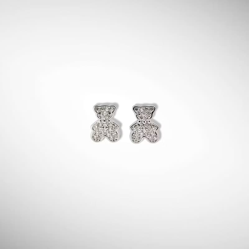 925純銀 | 閃耀小熊熊-耳環